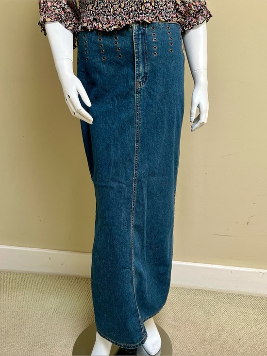 Vintage Dresses & Skirts - Vintage Denim Maxi Skirt
